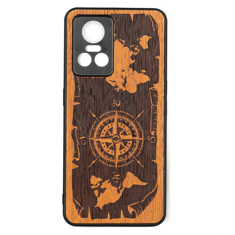 Realme GT Neo 3 Compass Merbau Bewood Wood Case