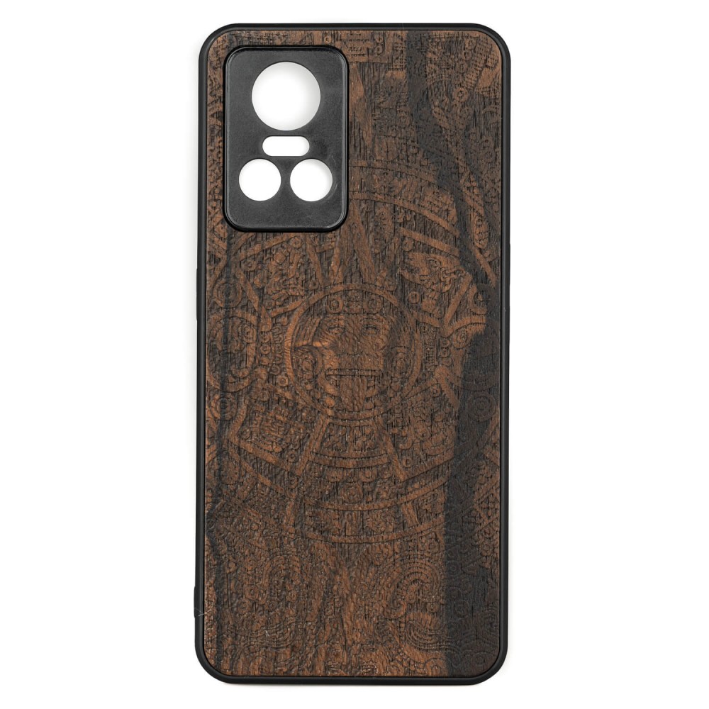 Realme GT Neo 3 Aztec Calendar Ziricote Bewood Wood Case