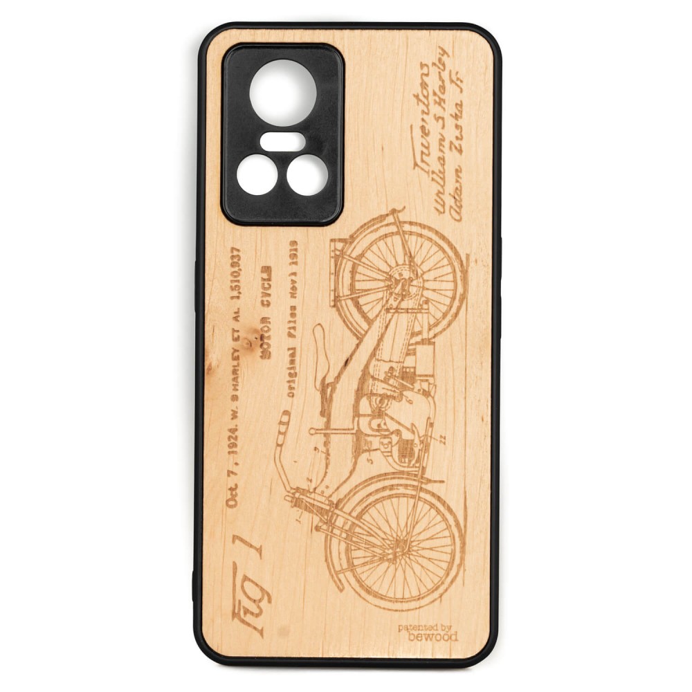 Realme GT Neo 3 Harley Patent Anigre Bewood Wood Case