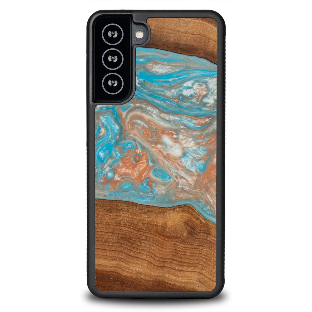 Bewood Resin Case - Samsung Galaxy S21 FE - Planets - Saturn