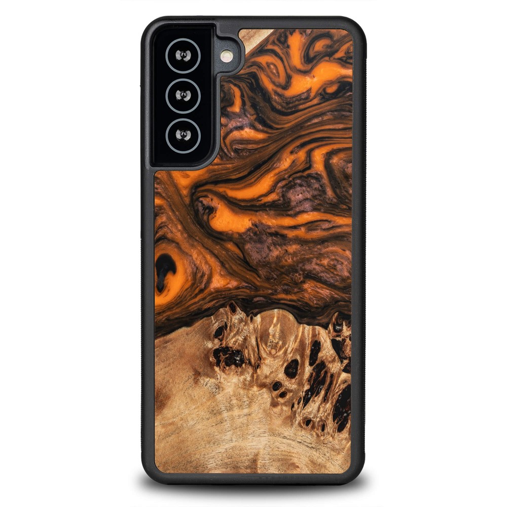 Bewood Resin Case - Samsung Galaxy S21 FE - Orange