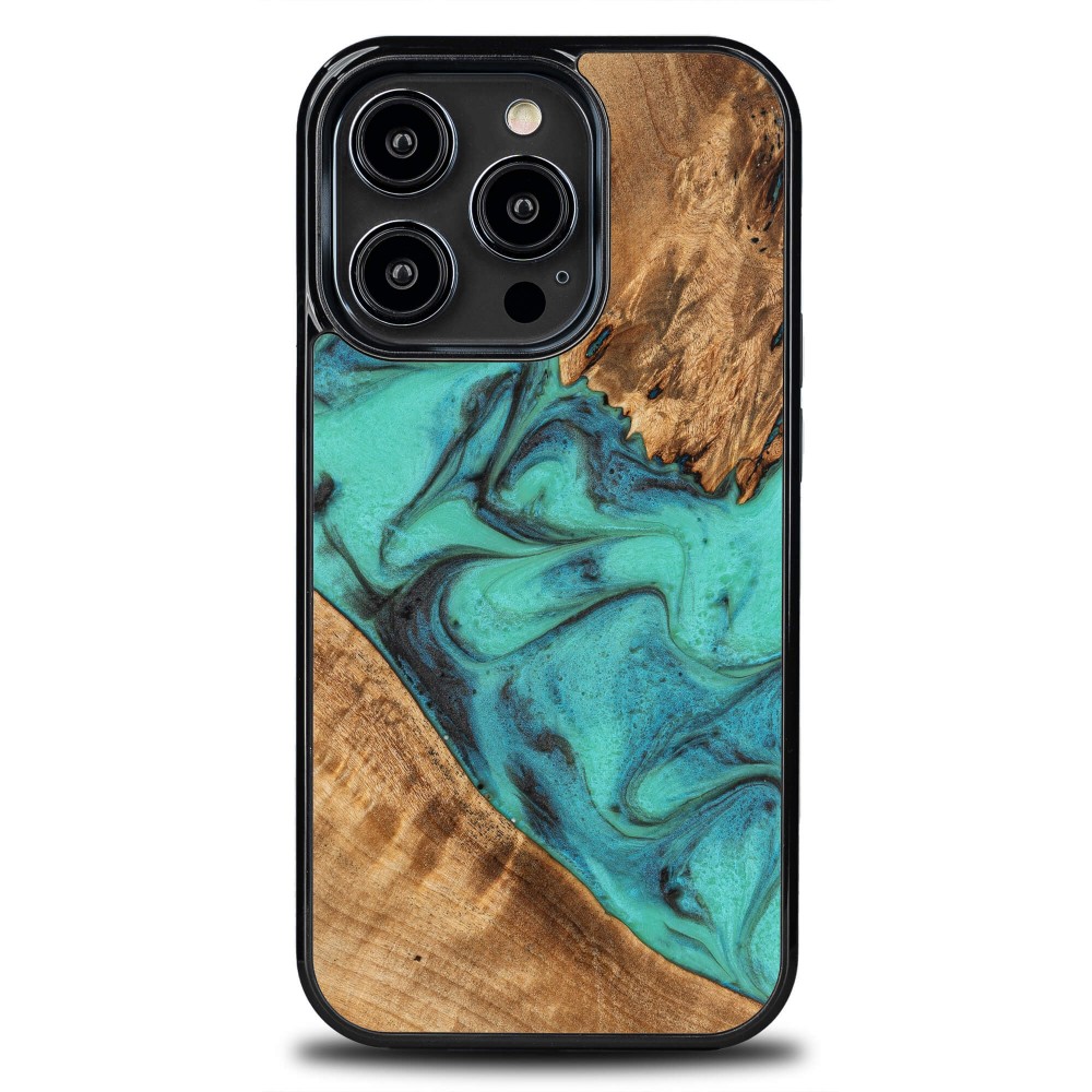 Bewood Resin Case - iPhone 14 Pro - Turquoise