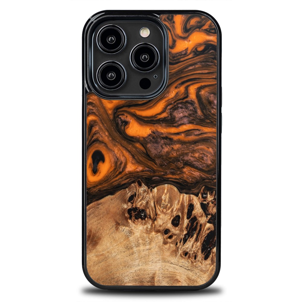 Bewood Resin Case - iPhone 14 Pro - Orange