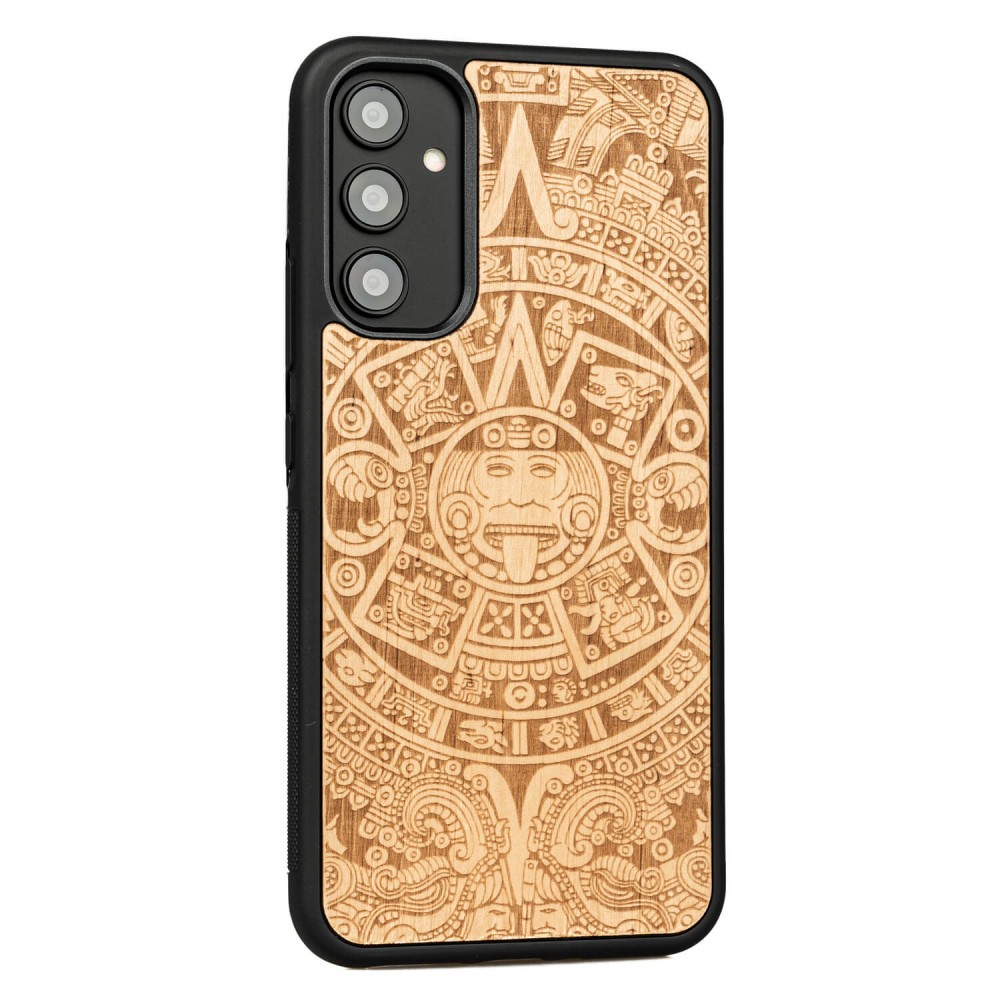 Drewniane Etui Bewood na Samsung Galaxy A54 5G KALENDARZ AZTECKI ANIEGRE