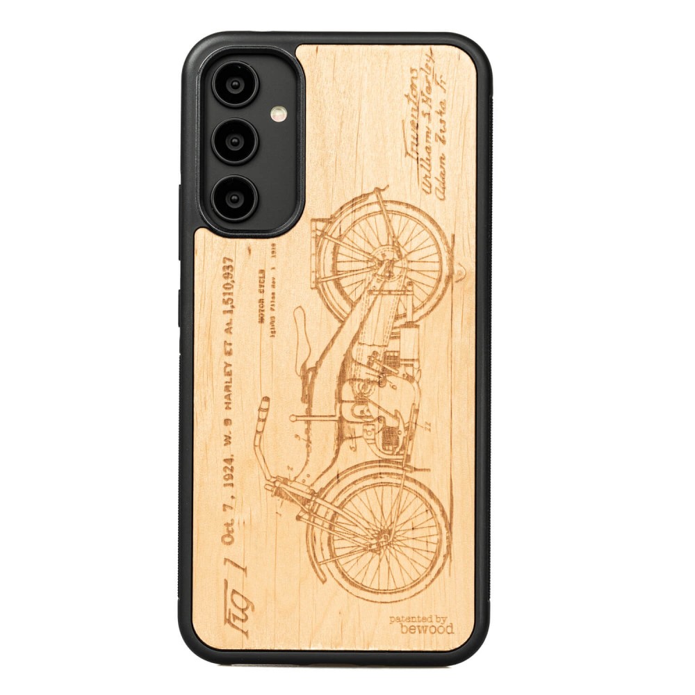 Samsung Galaxy A34 5G Harley Patent Anigre Bewood Wood Case