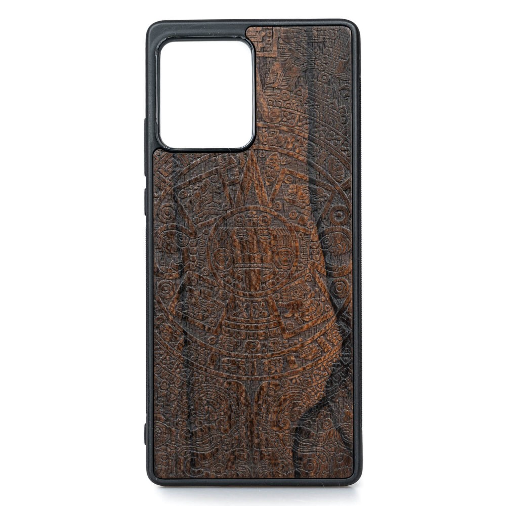 Drewniane Etui Bewood Motorola Edge 30 Fusion KALENDARZ AZTECKI ZIRICOTE