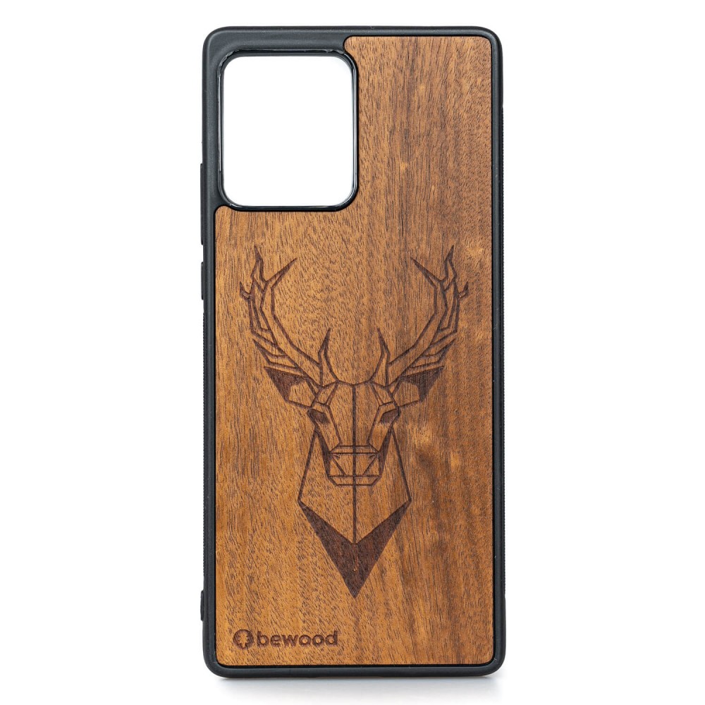 Motorola Edge 30 Fusion Deer Imbuia Bewood Wood Case
