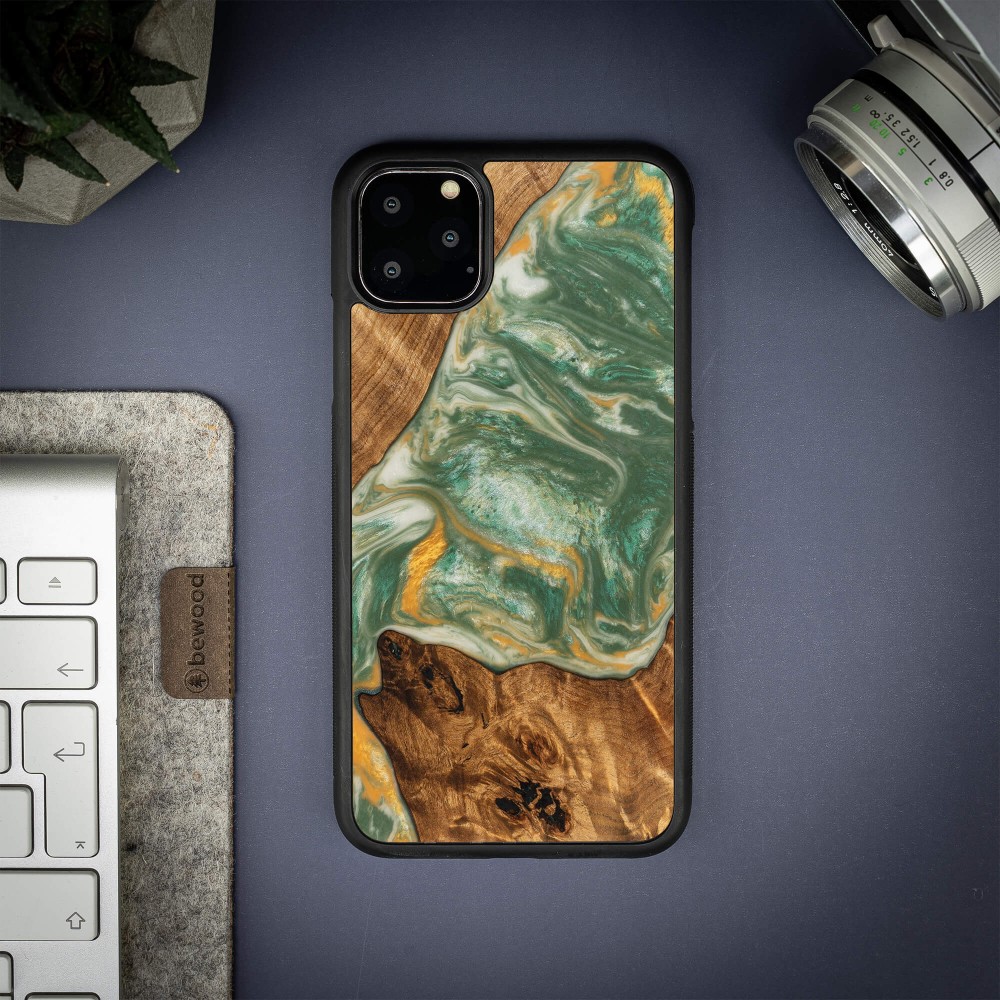 Bewood Resin Case - iPhone 11 Pro Max - 4 Elements - Water