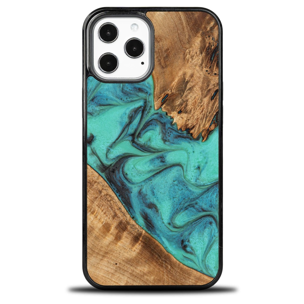 Bewood Resin Case - iPhone 12 Pro Max - Turquoise