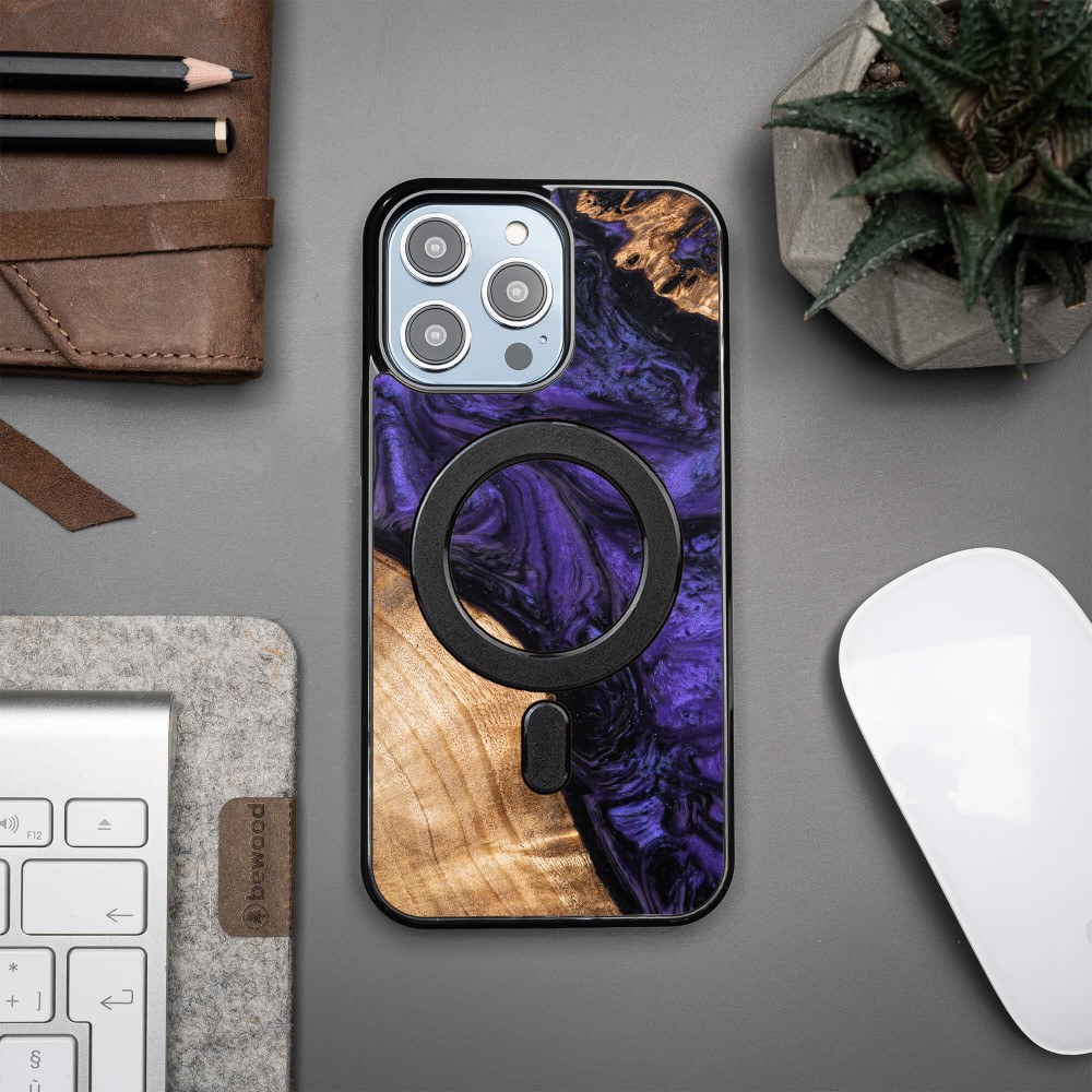 Bewood Resin Case - iPhone 14 Pro Max - Violet - MagSafe