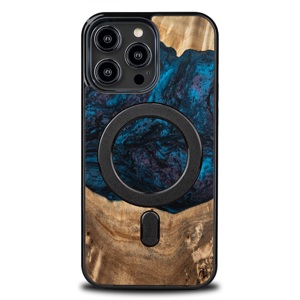 Etui Bewood Unique na iPhone 14 Pro Max - Planets - Neptun z MagSafe