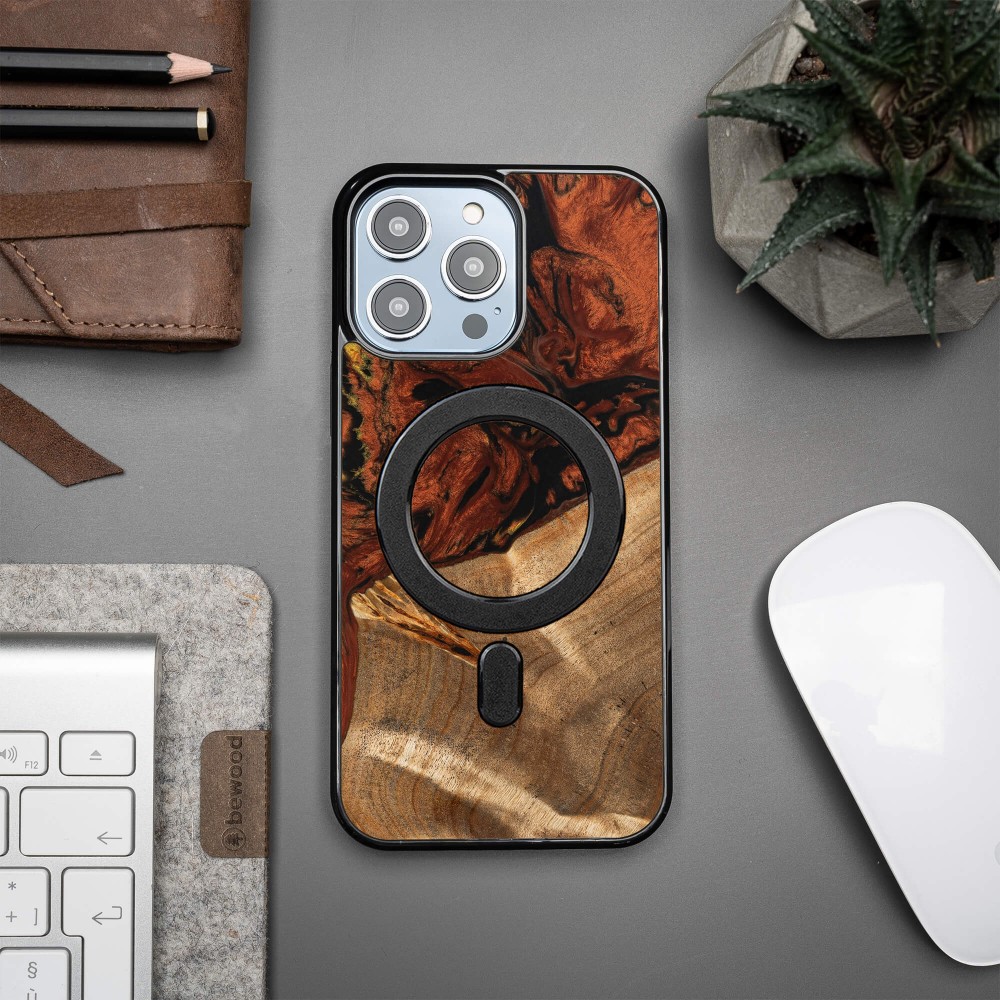 Bewood Resin Case - iPhone 14 Pro Max - 4 Elements - Fire - MagSafe
