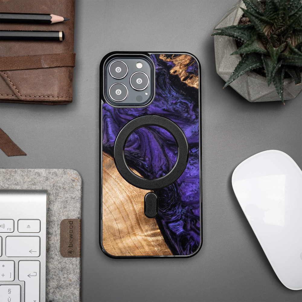 Bewood Resin Case - iPhone 13 Pro Max - Violet - MagSafe