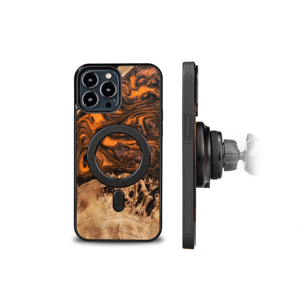 Bewood Resin Case - iPhone 13 Pro Max - Orange - MagSafe