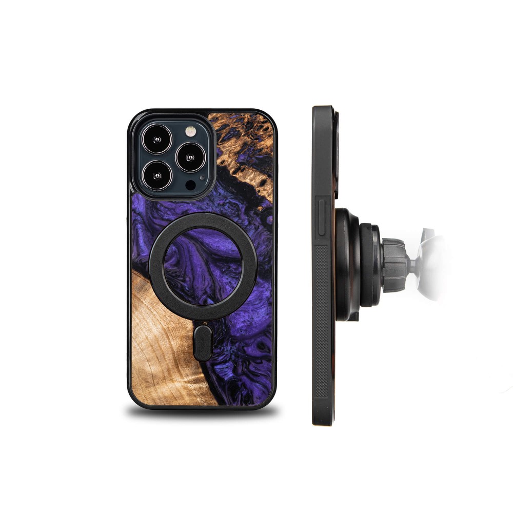 Bewood Resin Case - iPhone 13 Pro - Violet - MagSafe