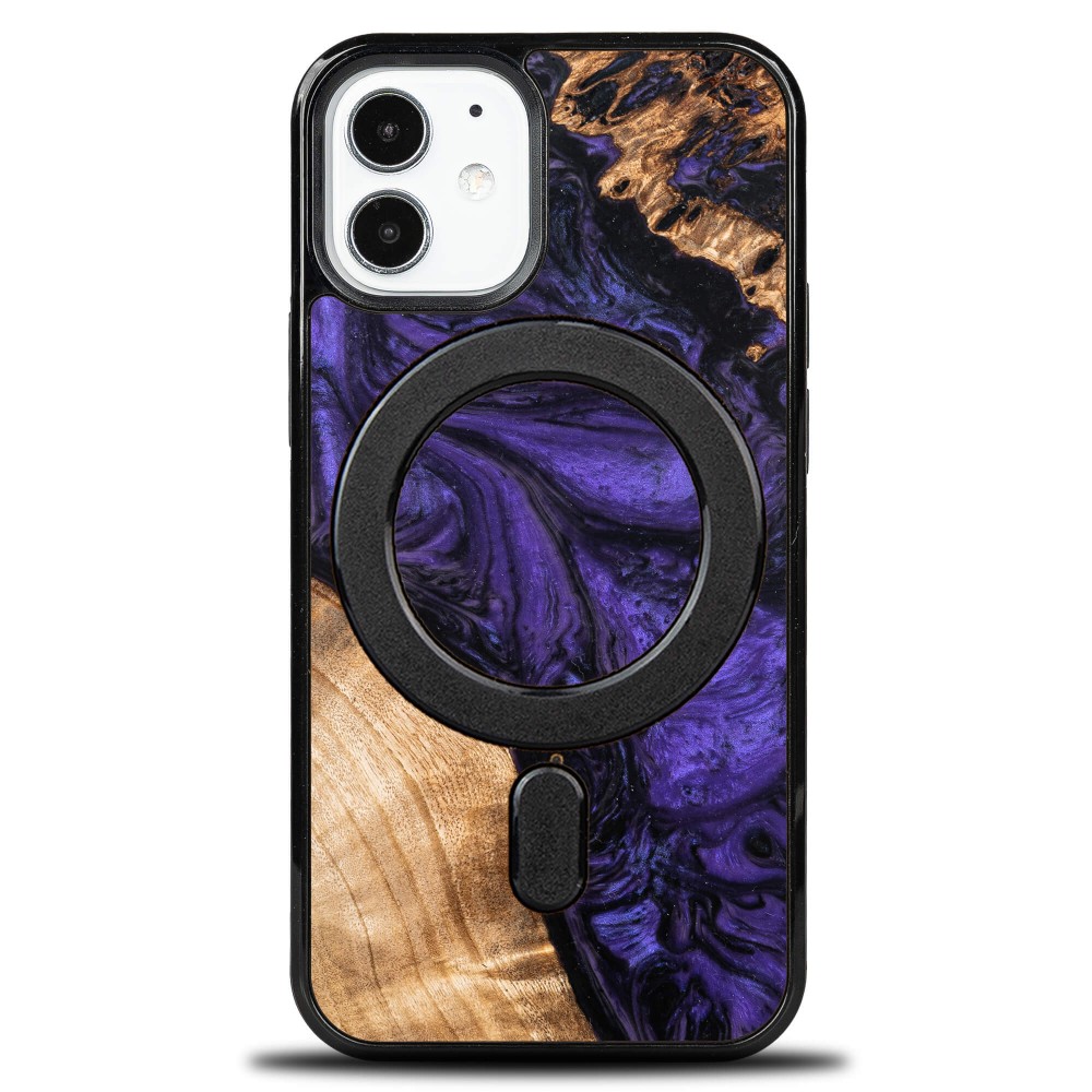 Bewood Resin Case - iPhone 12 Mini - Violet - MagSafe