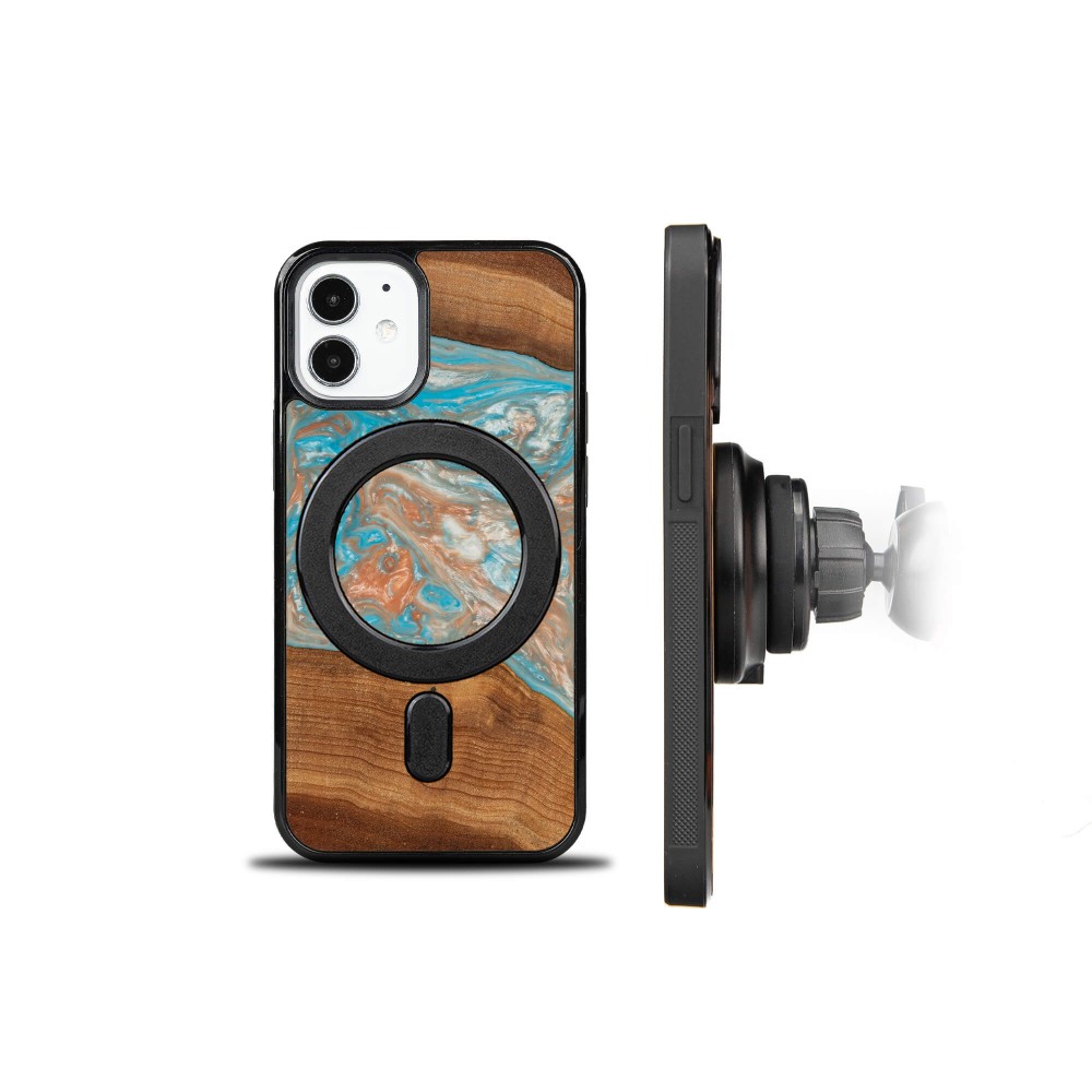 Bewood Resin Case - iPhone 12 Mini - Planets - Saturn - MagSafe