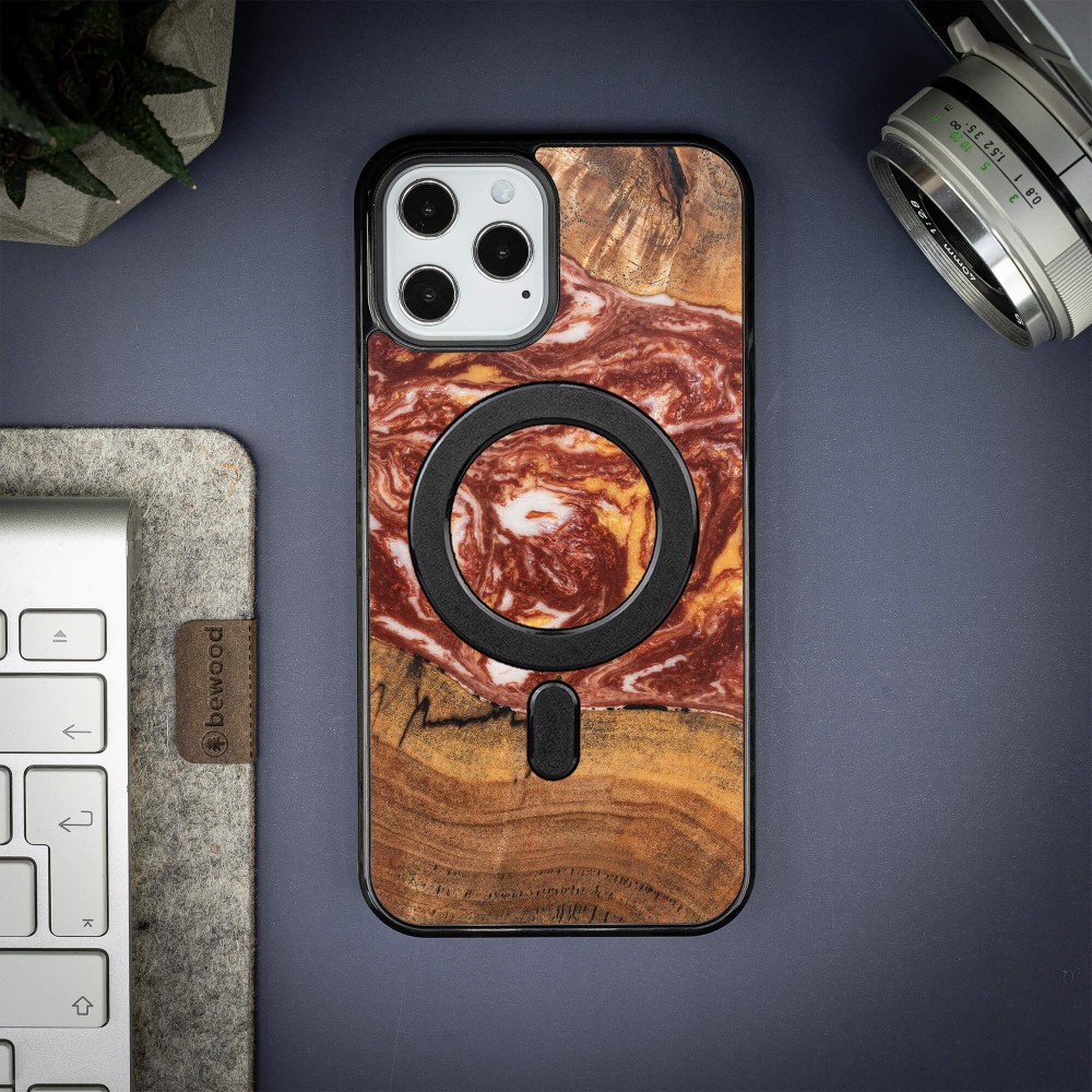 Bewood Resin Case - iPhone 12 Pro Max - Planets - Mars - MagSafe