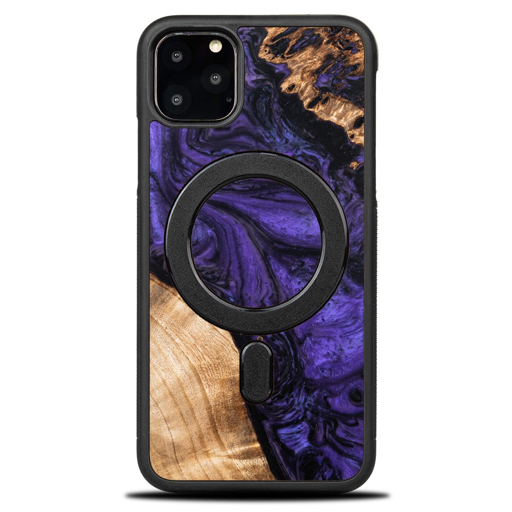 Bewood Resin Case - iPhone 11 Pro Max - Violet - MagSafe