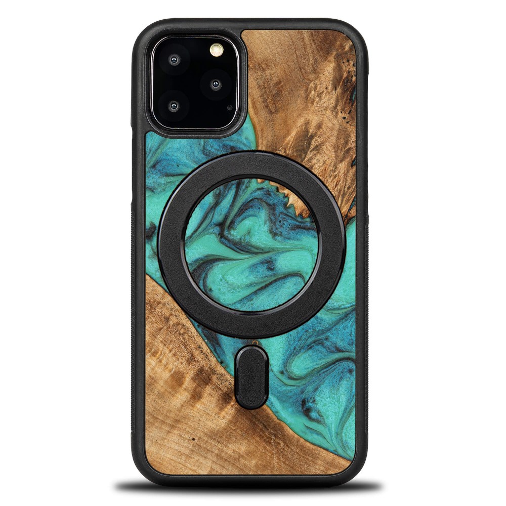 Bewood Resin Case - iPhone 11 Pro - Turquoise - MagSafe