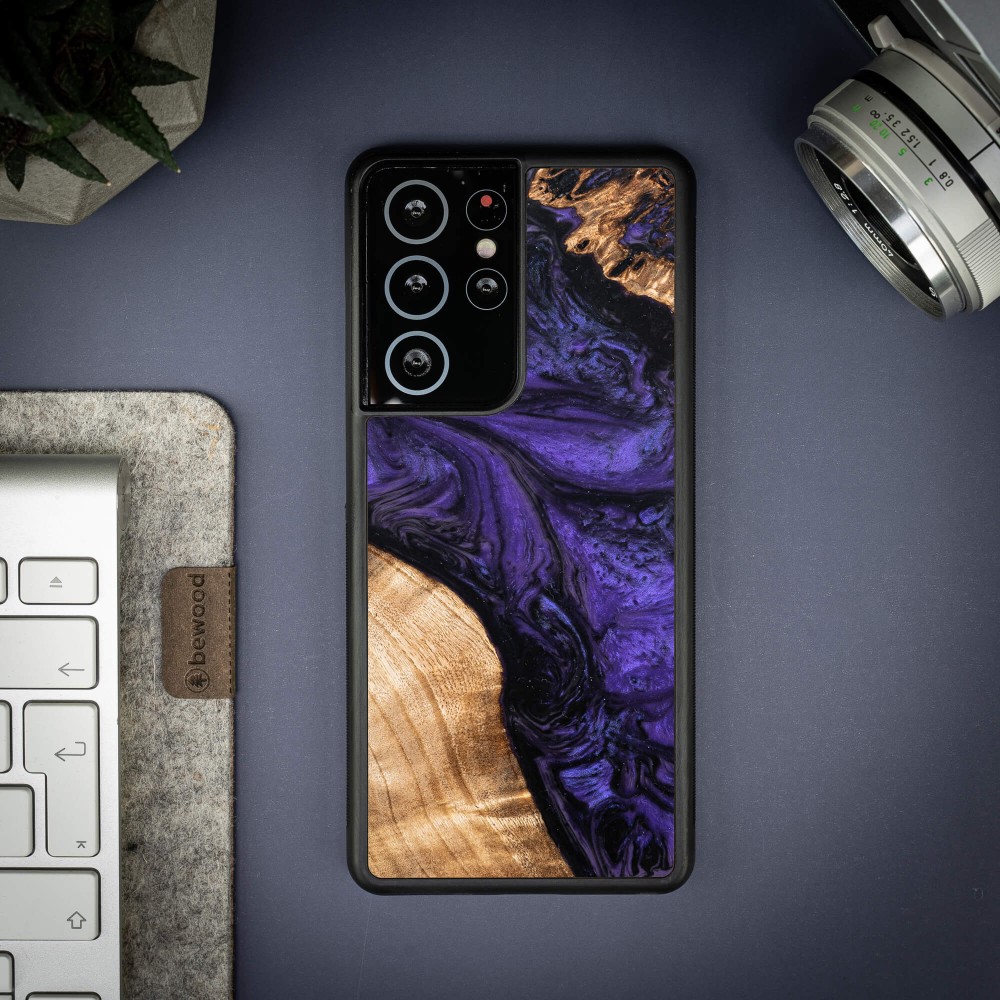 Etui Bewood Unique na Samsung Galaxy S21 Ultra - Violet