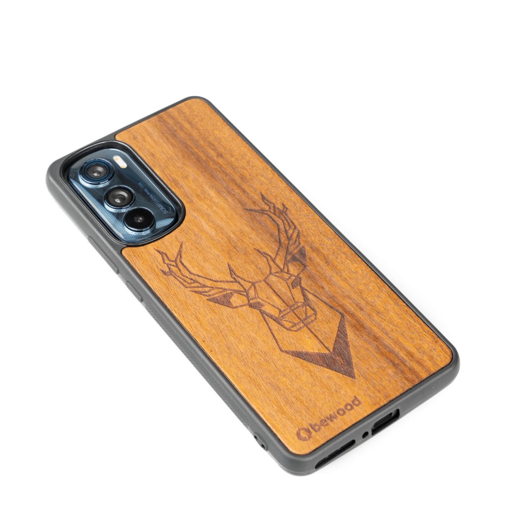 Motorola Edge 30 Deer Imbuia Bewood Wood Case