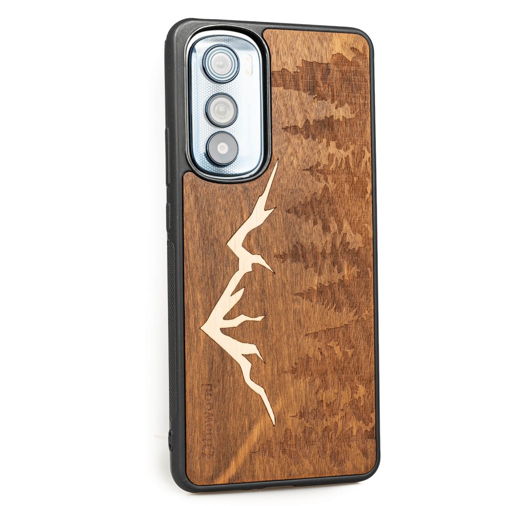 Drewniane Etui Bewood Motorola Edge 30 GÓRY IMBUIA