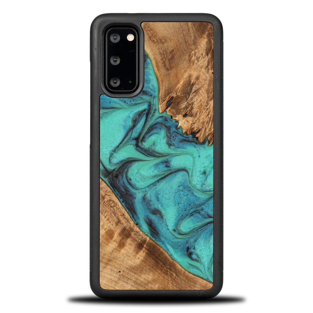 Bewood Resin Case - Samsung Galaxy S20 - Turquoise