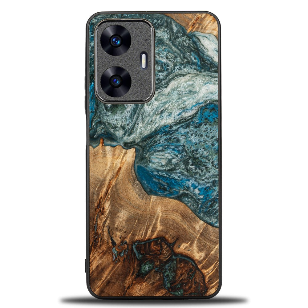 Bewood Resin Case - Realme C55 - Planets - Earth