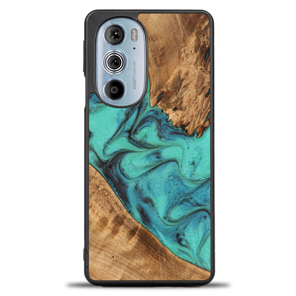 Bewood Resin Case - Motorola Edge 30 Pro - Turquoise