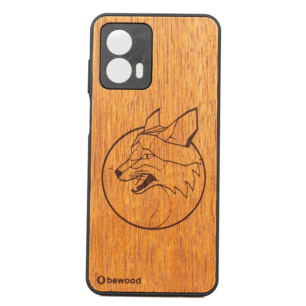 Motorola G53 5G Fox Merbau Bewood Wood Case