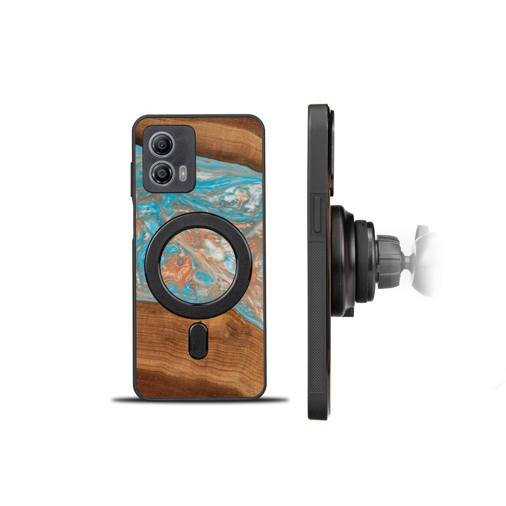 Bewood Resin Case - Motorola G53 5G - Planets - Saturn