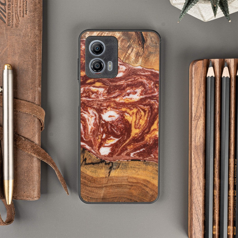 Bewood Resin Case - Motorola G53 5G - Planets - Mars