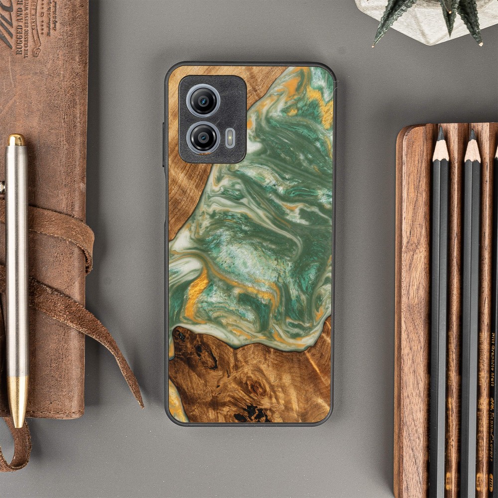 Bewood Resin Case - Motorola G53 5G - 4 Elements - Water