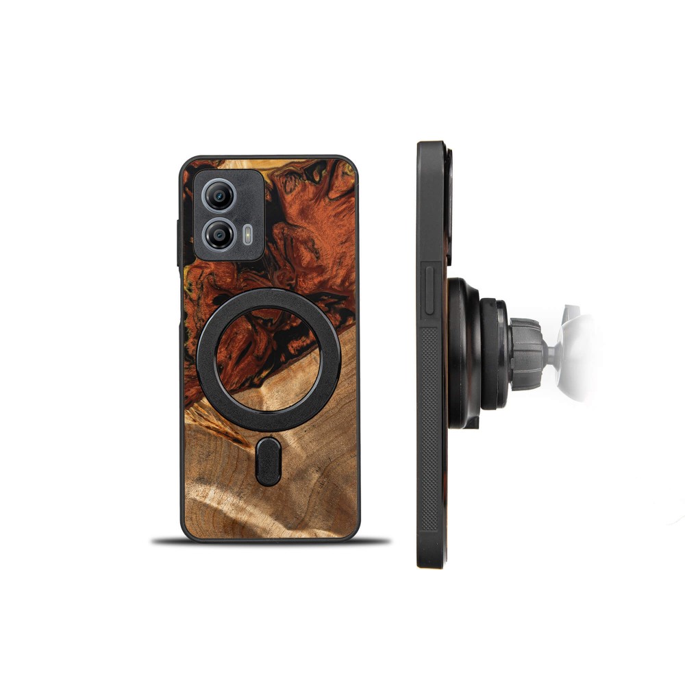 Bewood Resin Case - Motorola G73 5G - 4 Elements - Fire