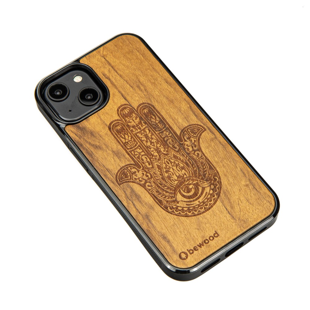 Apple iPhone 15 Hamsa Imbuia Bewood Wood Case