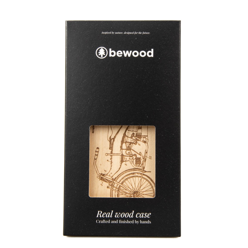 Apple iPhone 15 Pro Max Harley Patent Anigre Bewood Wood Case