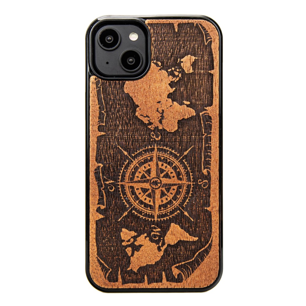 Apple iPhone 15 Plus Compass Merbau Bewood Wood Case