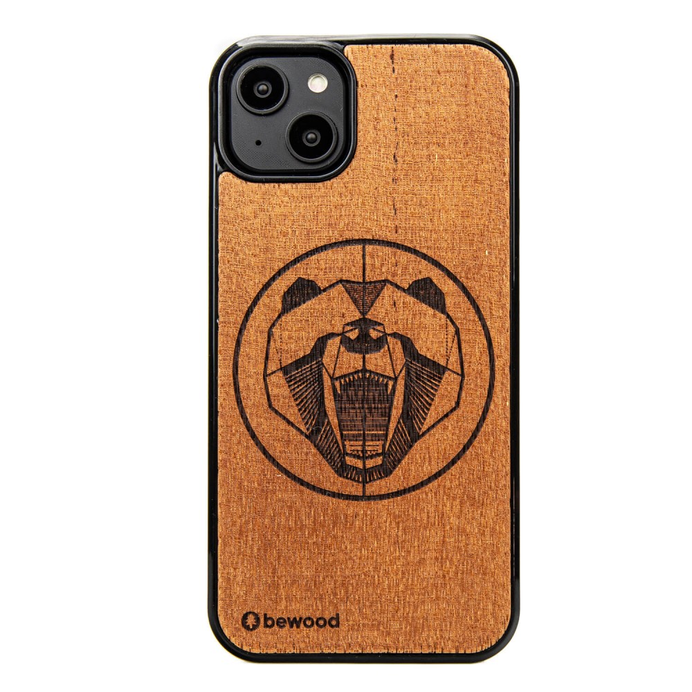 Apple iPhone 15 Plus Bear Merbau Bewood Wood Case