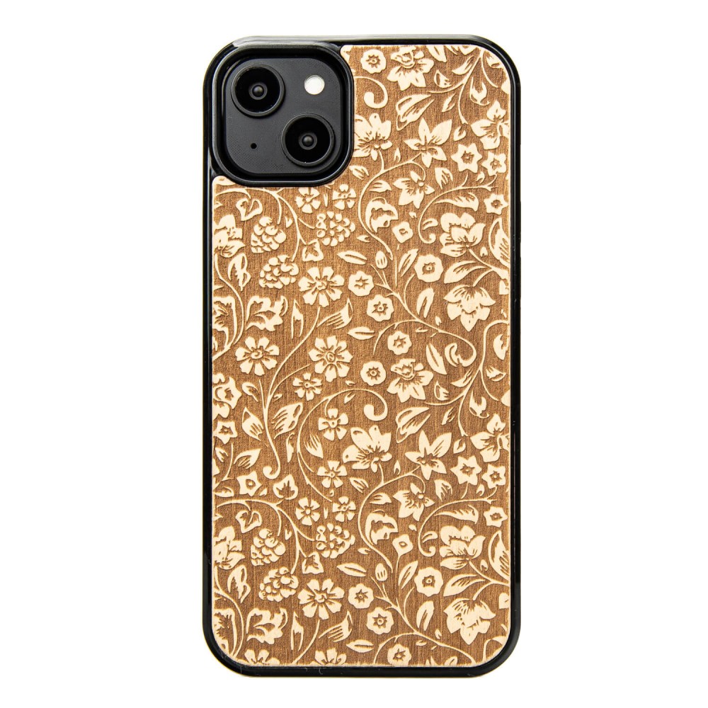Apple iPhone 15 Plus Flowers Anigre Bewood Wood Case