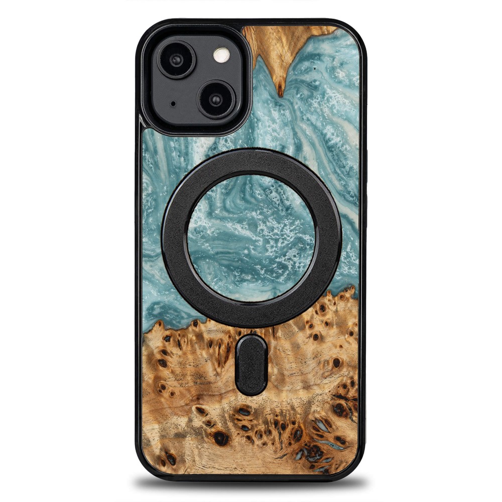 Bewood Resin Case - iPhone 15 - Planets - Uranus - MagSafe