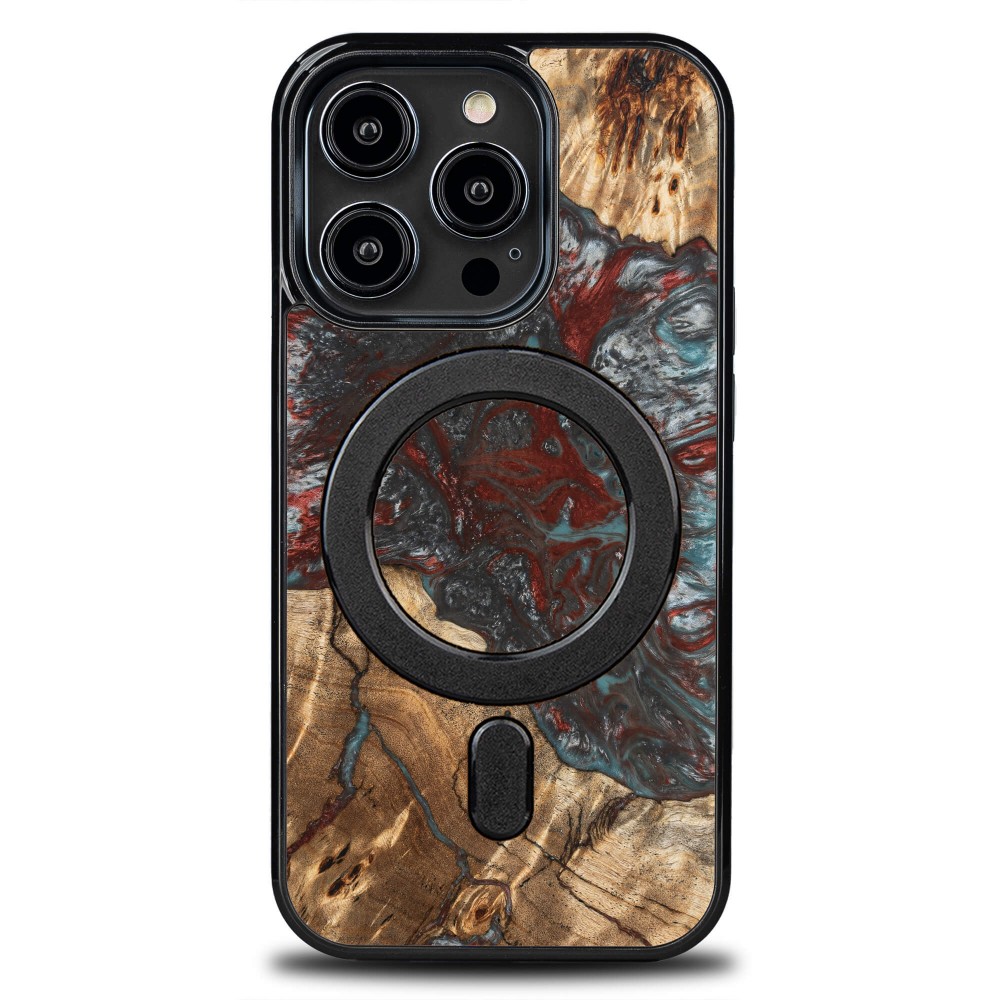 Bewood Resin Case - iPhone 15 Pro - Planets - Pluto - MagSafe