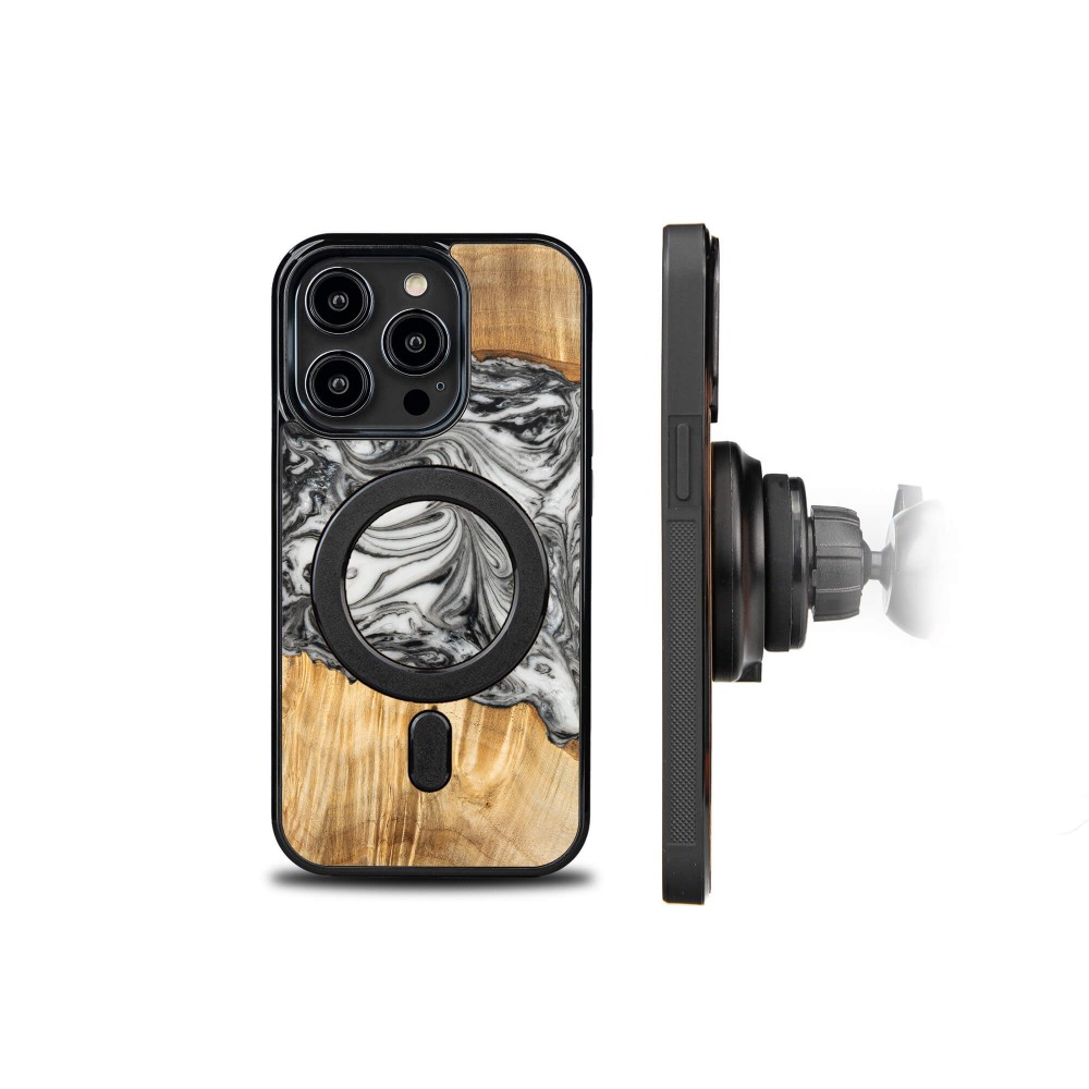 Etui Bewood Unique do iPhone 15 Pro - 4 Żywioły - Ziemia z MagSafe