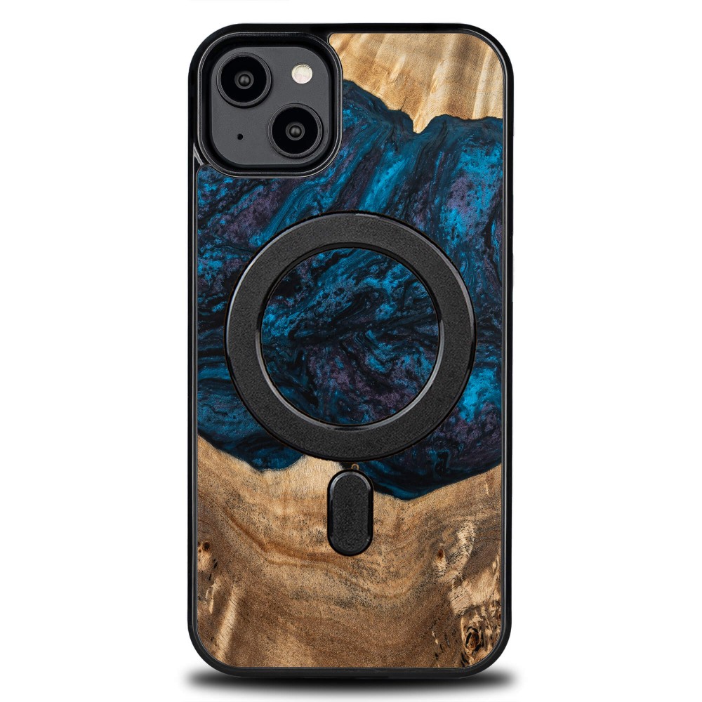 Bewood Resin Case - iPhone 15 Plus - Planets - Neptune - MagSafe