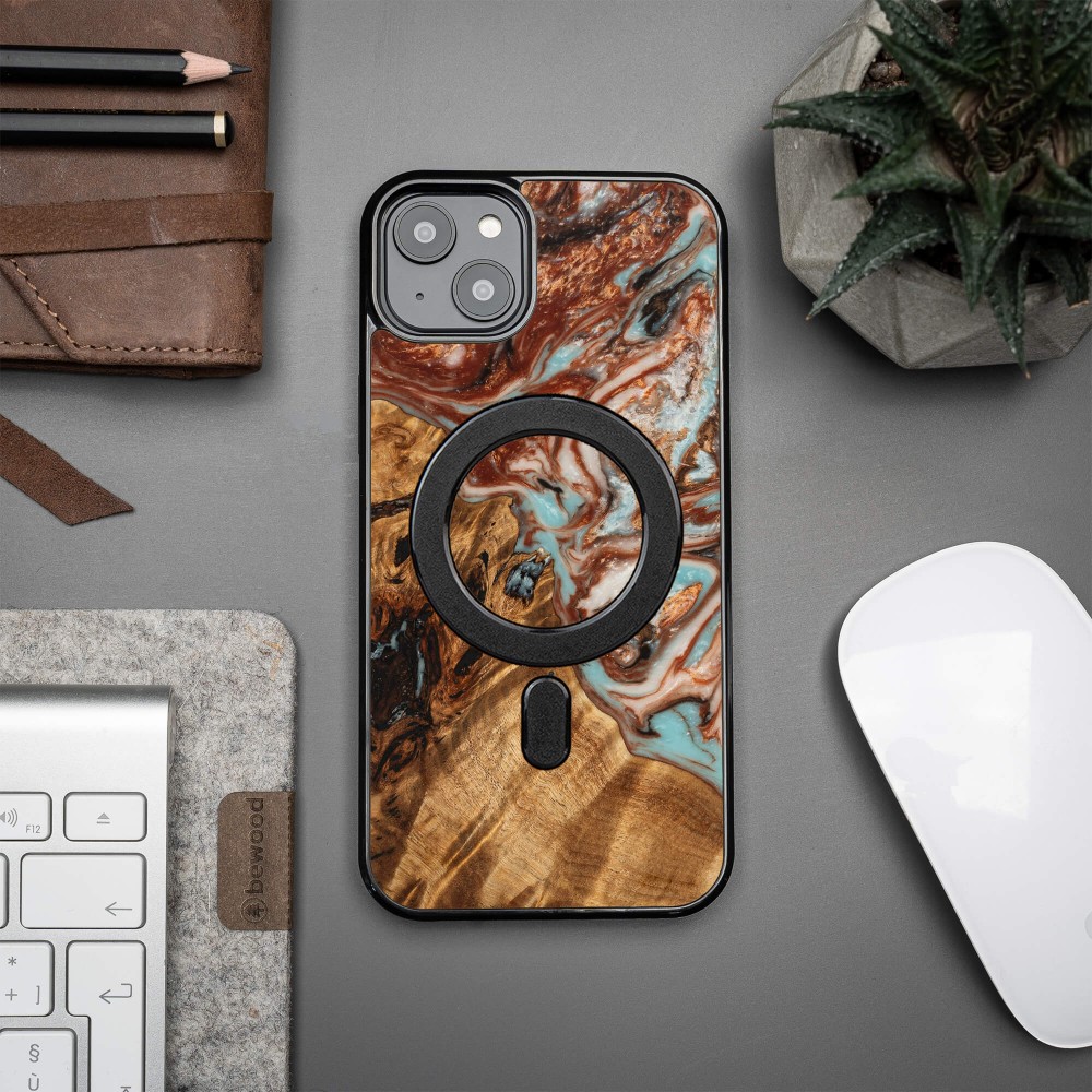 Bewood Resin Case - iPhone 15 Plus - Planets - Jupiter - MagSafe