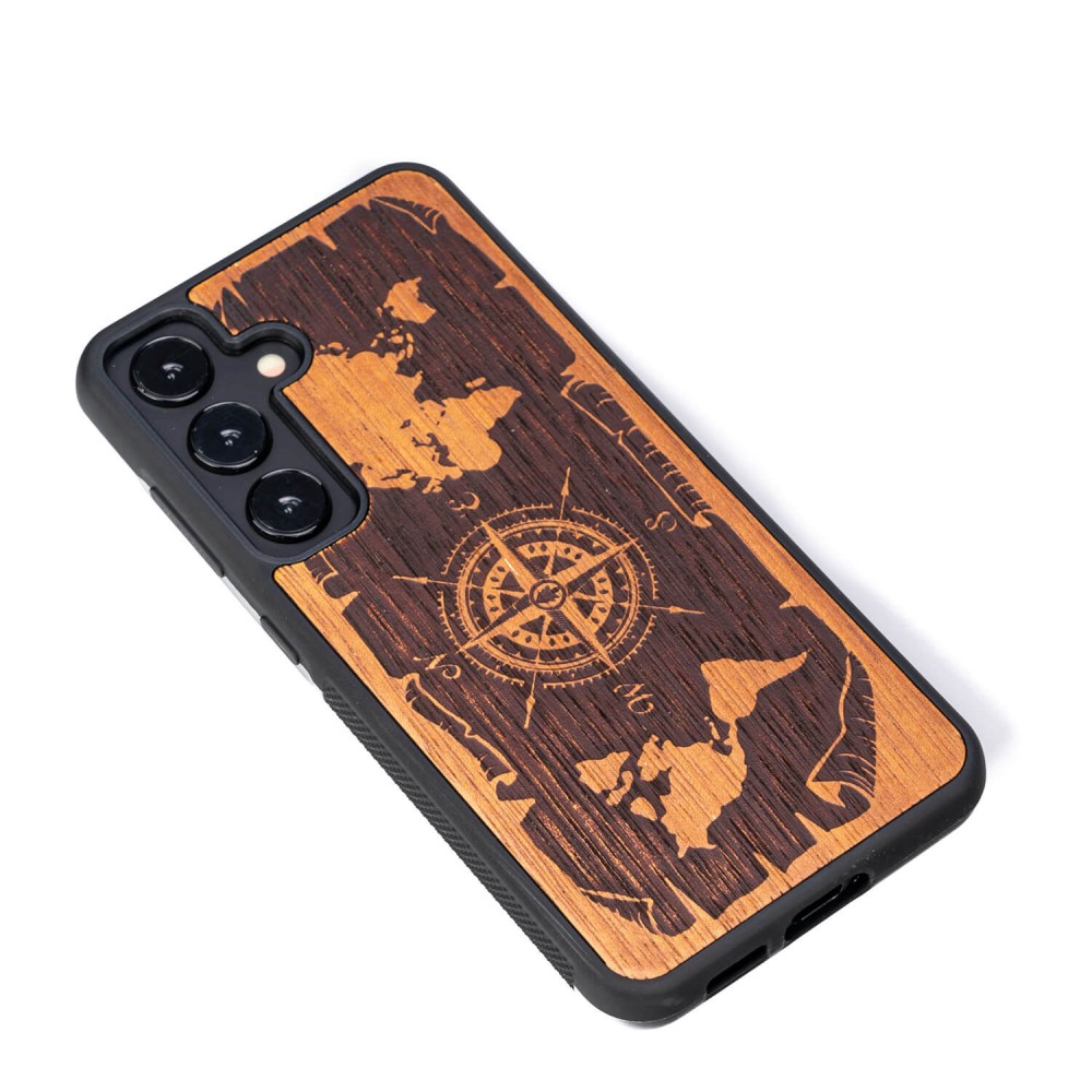 Samsung Galaxy S24 Compass Merbau Bewood Wood Case (3)