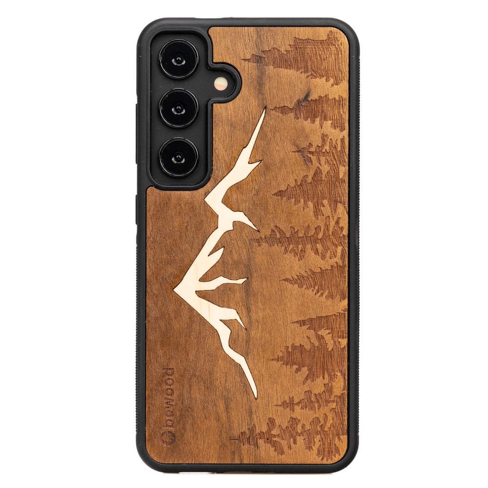 Samsung Galaxy S24 Mountains Imbuia Bewood Wood Case