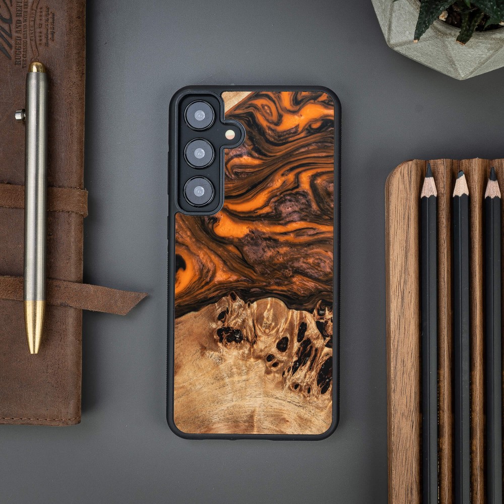 Bewood Resin Case - Samsung Galaxy S24 Plus - Orange