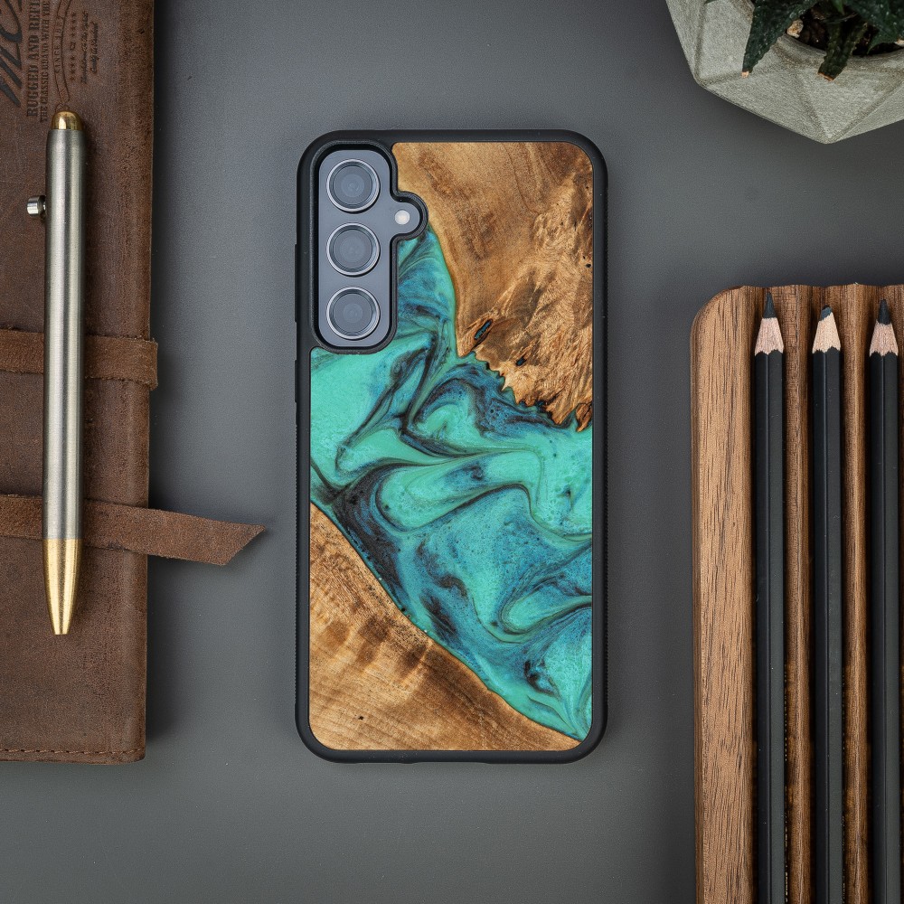Bewood Resin Case - Samsung Galaxy S23 FE - Turquoise