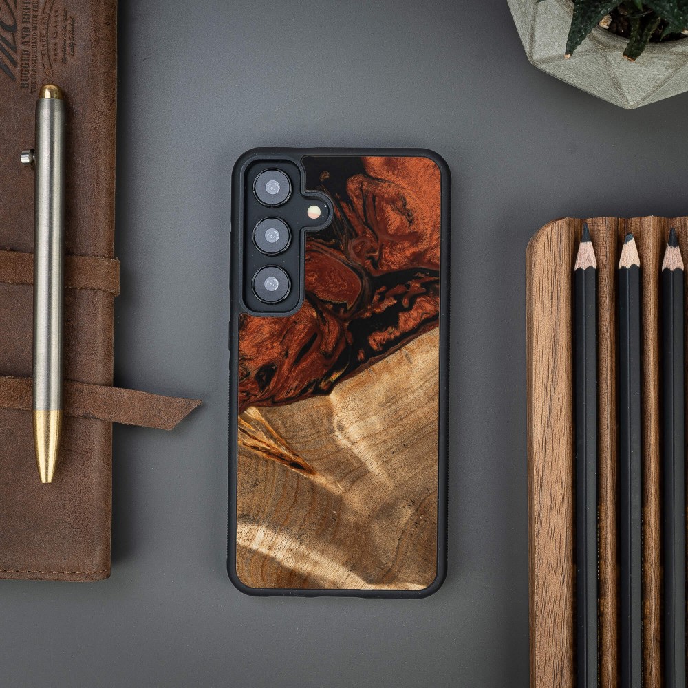 Etui Bewood Unique na Samsung Galaxy A55 5G - 4 Żywioły - Ogień